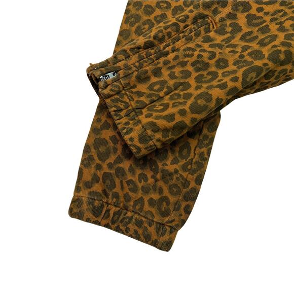 Sanctuary x Anthropologie Brown Urban Leopard Knit Cotton Jogger Pants Womens XS - Picture 4 of 7